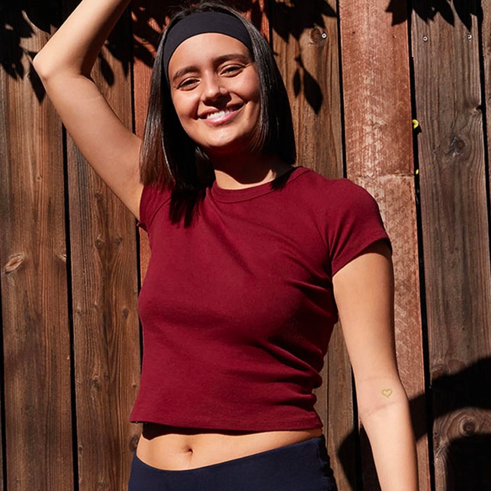 Brand Melville Maroon Baby T